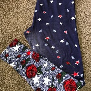 Tall & Curvy Lularoe Americana Leggings